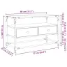Klaasplaadiga Telerikapp Hall Sonoma Tamm 80X35X51 Cm Tehispuit