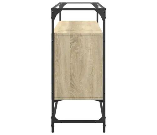 Skapītis, Stikla Virsma, Ozola, 98X35X81 Cm, Konstruēts Koks Vidaxl Skapītis, Stikla Virsma, Ozola, 98X35X81 Cm, Konstruēts Koks Vidaxl