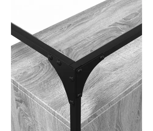 Skapītis, Stikla Virsma, Ozola, 98X35X81 Cm, Konstruēts Koks Vidaxl