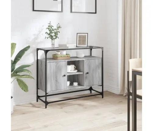 Skapītis, Stikla Virsma, Ozola, 98X35X81 Cm, Konstruēts Koks Vidaxl