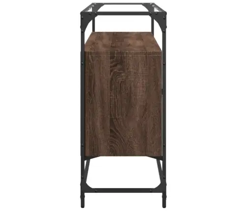 Skapītis, Stikla Virsma, Ozola, 98X35X81 Cm, Konstruēts Koks Vidaxl Skapītis, Stikla Virsma, Ozola, 98X35X81 Cm, Konstruēts Koks Vidaxl