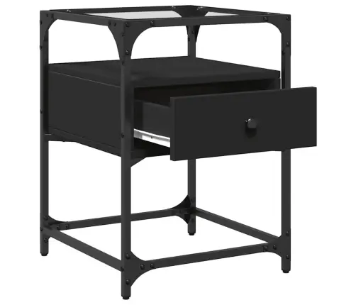 Naktsskapītis, Melns, 40X40X55 Cm, Inženierijas Koks Vidaxl Naktsskapītis, Melns, 40X40X55 Cm, Inženierijas Koks Vidaxl