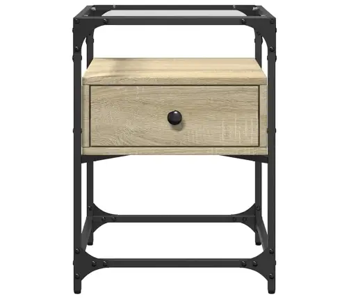 Naktsskapītis, Ozolkoka Krāsa, 40X40X55 Cm, Inženierijas Koks Vidaxl