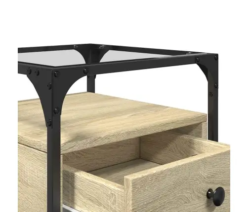 Naktsskapītis, Ozolkoka Krāsa, 40X40X55 Cm, Inženierijas Koks Vidaxl