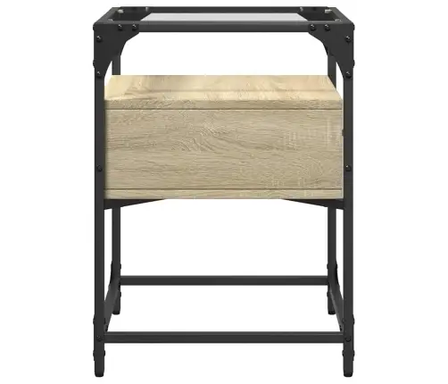 Naktsskapīši, 2 Gab., Ozolkoka, 40X40X55 Cm, Inženierijas Koks Vidaxl