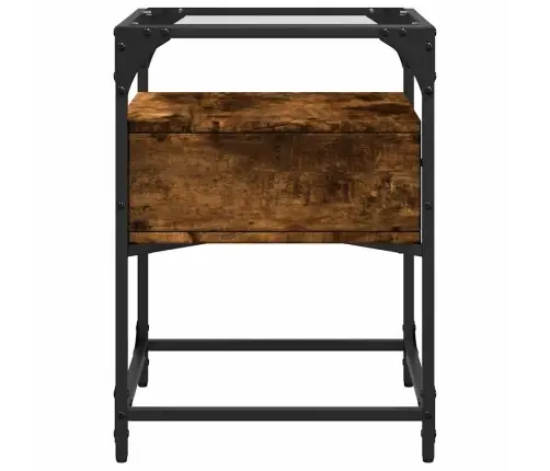 Naktsskapītis, Ozolkoka Krāsa, 40X40X55 Cm, Inženierijas Koks Vidaxl