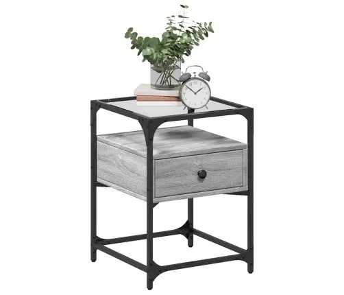 Naktsskapīši, 2 Gab., Pelēcīgi, 40X40X55 Cm, Inženierijas Koks Vidaxl