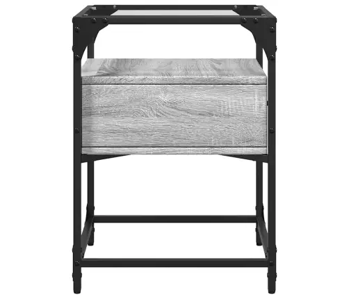 Naktsskapīši, 2 Gab., Pelēcīgi, 40X40X55 Cm, Inženierijas Koks Vidaxl