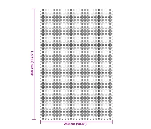 Telts Paklājs, Antracītpelēks, 4X2,5 M Vidaxl
