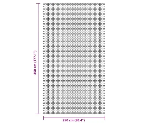 Telts Paklājs, Antracītpelēks, 4,5X2,5 M Vidaxl