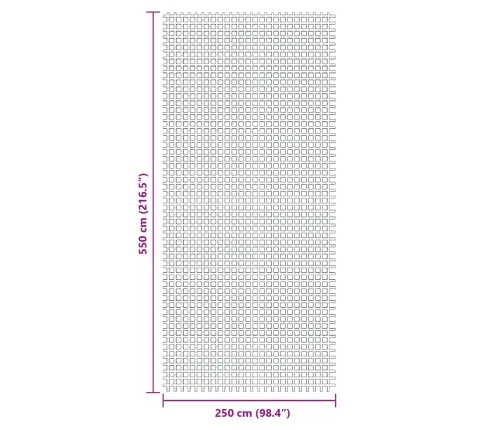 Telts Paklājs, Zils, 5,5X2,5 M Vidaxl