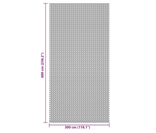 Telts Paklājs, Zils, 6X3 M Vidaxl