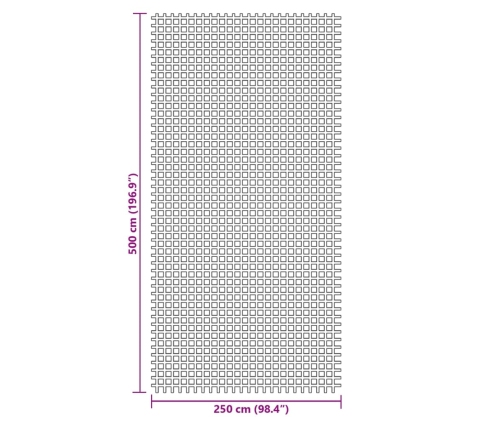 Telts Paklājs, Zaļš, 5X2,5 M Vidaxl