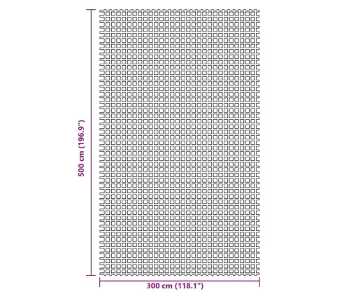 Telts Paklājs, Zaļš, 5X3 M Vidaxl