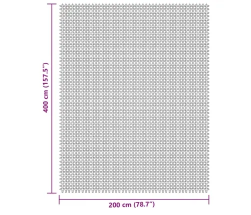 Telts Paklājs, Gaiši Pelēks, 4X2 M Vidaxl