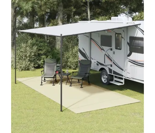 Telts Paklājs, Krēmkrāsas, 5,5X2,5 M Vidaxl