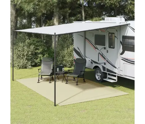 Telts Paklājs, Krēmkrāsas, 5X3 M Vidaxl