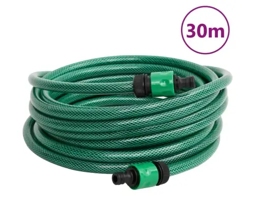 Brīvi Stāvoša Šļūtenes Spole Ar 30 M Pvc Šļūteni, Zaļa Vidaxl