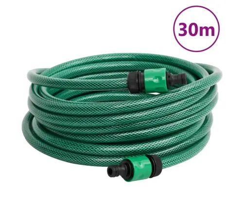 Brīvi Stāvoša Šļūtenes Spole Ar 30 M Pvc Šļūteni, Zaļa Vidaxl