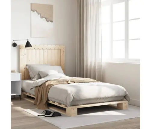 Lovos Rėmas Su Galvūgaliu, 100X200cm Pušies Medienos Masyvas