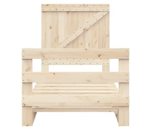 Lovos Rėmas Su Galvūgaliu, 90X200cm Pušies Medienos Masyvas