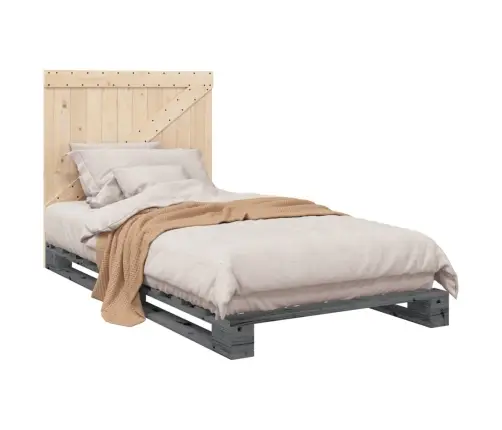 Voodiraam Peatsiga, Hall, 100 X 200 cm Männipuit