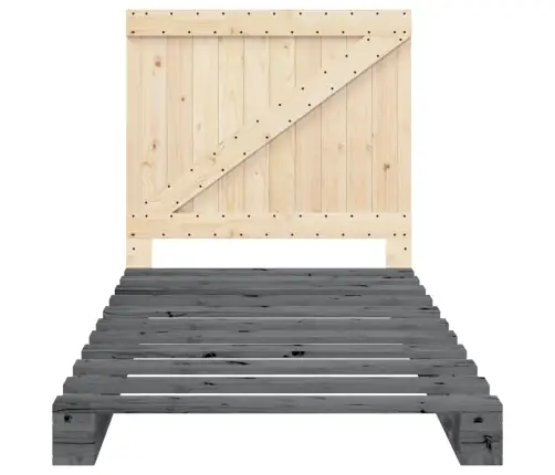 Voodiraam Peatsiga, Hall, 100 X 200 cm Männipuit