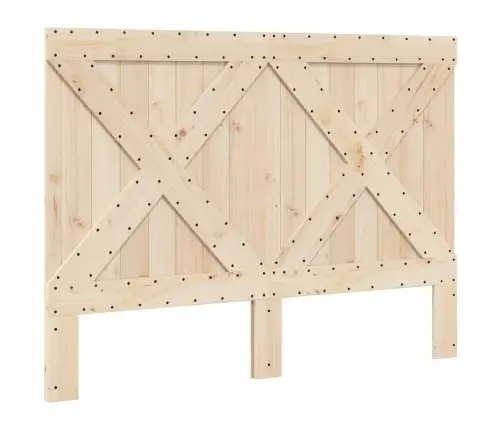 Gultas Rāmis Ar Galvgali, 140X200 Cm, Priedes Masīvkoks Vidaxl