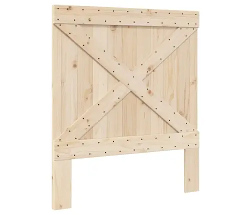 Gultas Rāmis Ar Galvgali, Priedes Masīvkoks, 90X200 Cm Vidaxl