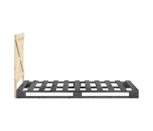 Voodiraam Peatsiga, Hall, 100 X 200 cm Männipuit