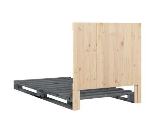 Voodiraam Peatsiga, Hall, 100 X 200 cm Männipuit