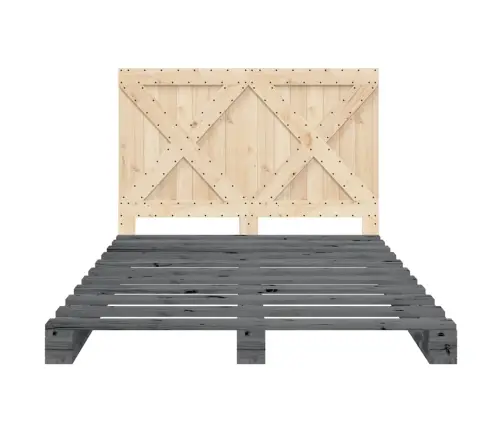 Voodiraam Peatsiga, Hall, 160 X 200 cm Männipuit