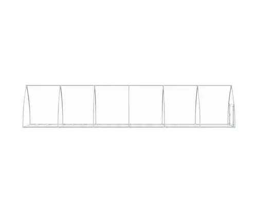 Narvelis Triušiams, Sidabrinis, 600X105X120cm Plienas