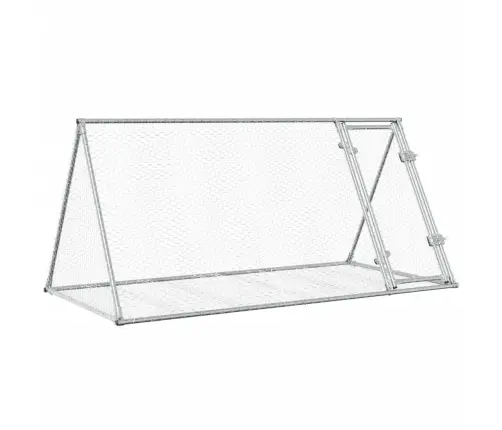 Trušu Būris, Sudrabains, 200X105X91 Cm, Cinkots Tērauds Vidaxl