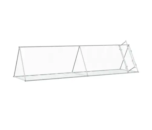 Trušu Būris, Sudrabains, 400X105X91 Cm, Cinkots Tērauds Vidaxl