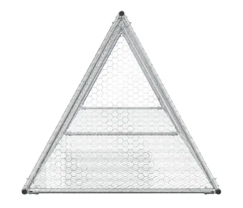 Trušu Būris, Sudrabains, 400X105X91 Cm, Cinkots Tērauds Vidaxl