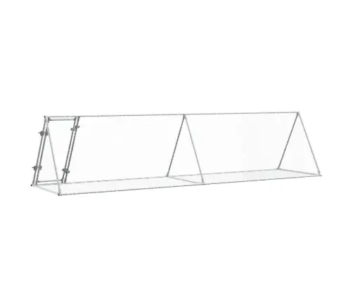 Trušu Būris, Sudrabains, 400X105X91 Cm, Cinkots Tērauds Vidaxl