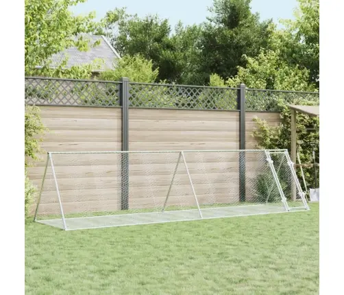 Trušu Būris, Sudrabains, 400X105X91 Cm, Cinkots Tērauds Vidaxl