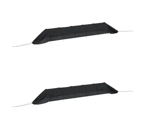 Tīkla Tuneļi, 2 Gab., Melni, Tērauds Un Polietilēns Vidaxl