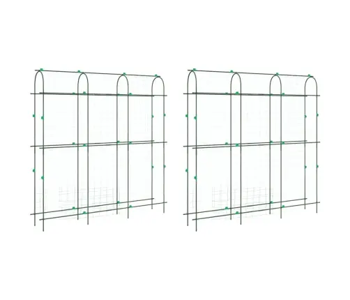 Dārza Režģi Vīteņaugiem, 2 Gab., U-Rāmis, Tērauds Vidaxl