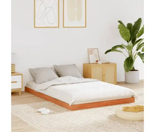 Lovos Rėmas, Vaško Rudas, 140X200cm Pušies Medienos Masyvas