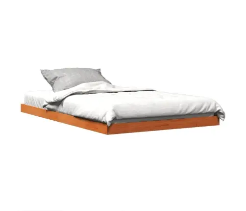 Voodiraam, Vahapruun, 120 X 200 cm Männipuit