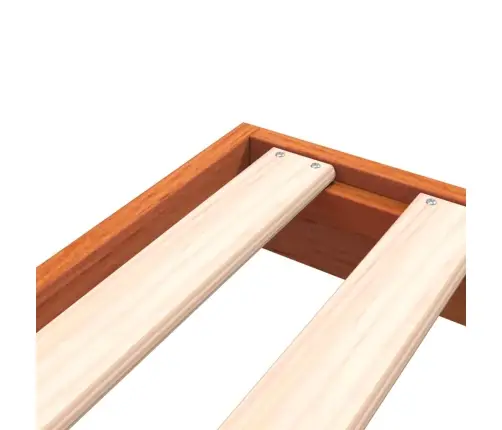 Voodiraam, Vahapruun, 120 X 200 cm Männipuit