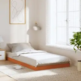 Lovos Rėmas, Vaško Rudas, 100X200cm Pušies Medienos Masyvas