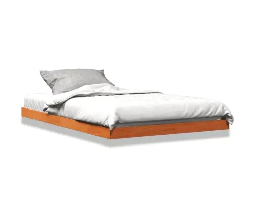 Voodiraam, Vahapruun, 120 X 190 cm Männipuit