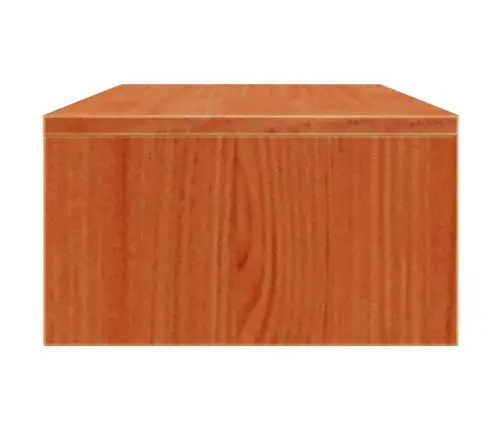 Monitora Paliktnis, Vaska Brūnas, 50X27X15 Cm, Priedes Koks Vidaxl