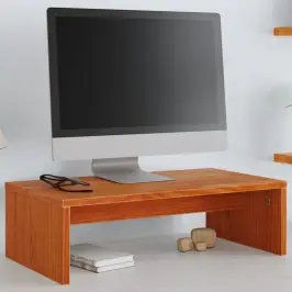 Monitoriaus Stovas, Vaško Rudas, 50X27X15cm Pušies Masyvas