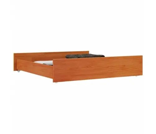 Päevavoodi Sahtlid 2 Tk, Vahapruun, Männipuit