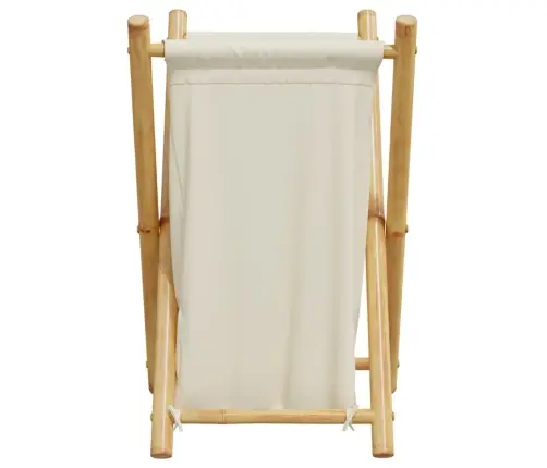 Pesukorv, Kreemjasvalge, 41,5 X 36 X 63,5 cm Bambus