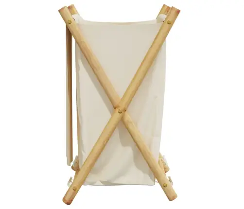 Pesukorv, Kreemjasvalge, 41,5 X 36 X 63,5 cm Bambus